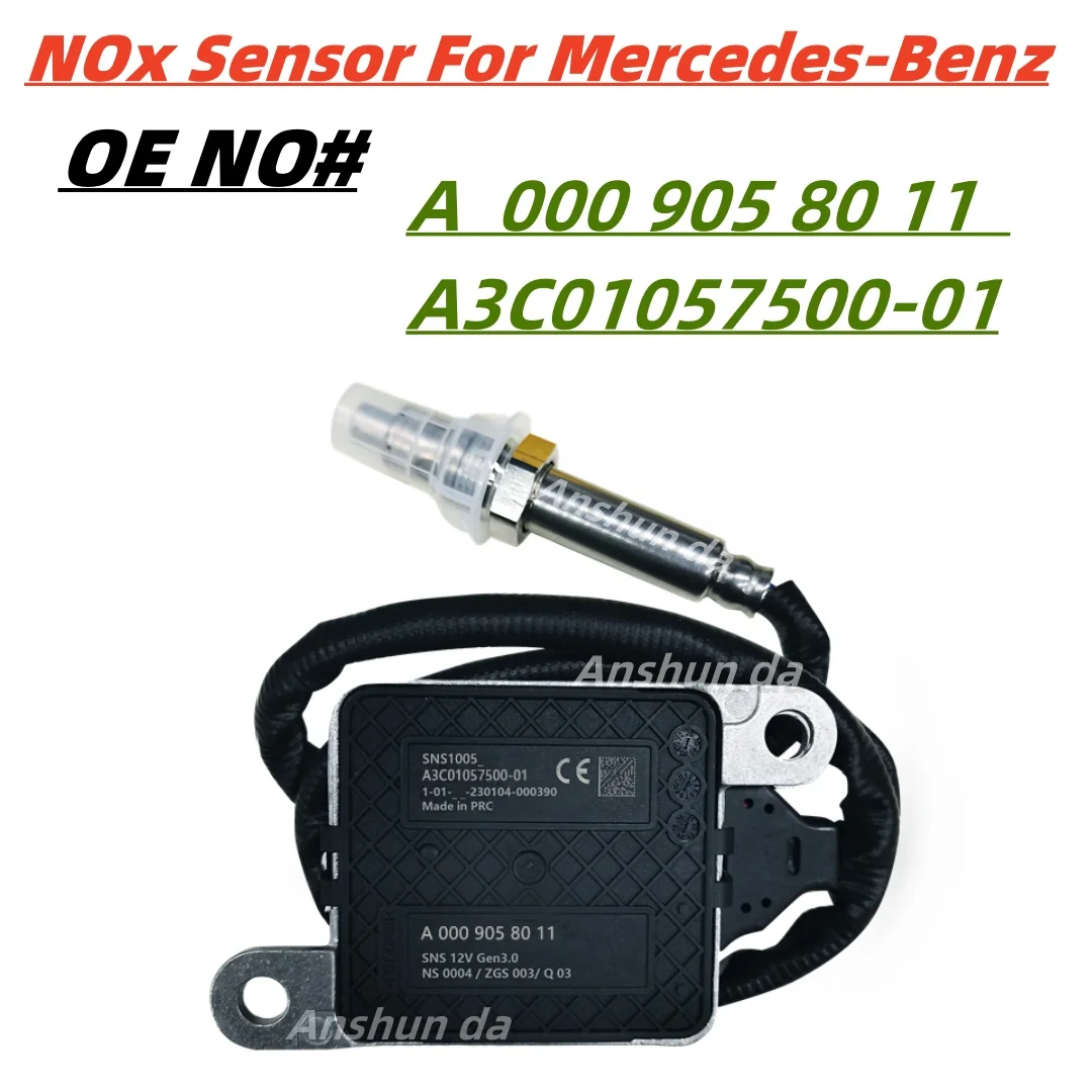 A0009058011 Original New Nitrogen Oxygen NOx Sensor 12V  For Mercedes-Benz  W205  W222 W238 W257 W447 W463 w907 W910