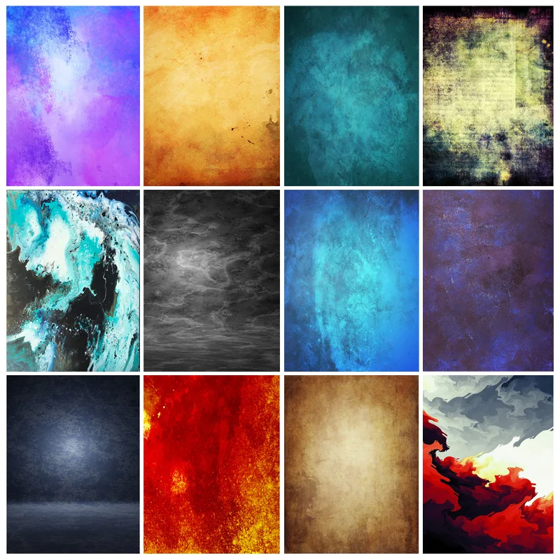 

SHUOZHIKE Gradient Grunge Vintage Art Fabric Photo Backdrop Baby Shower Portrait Photography Background Studio 210325CAO-02