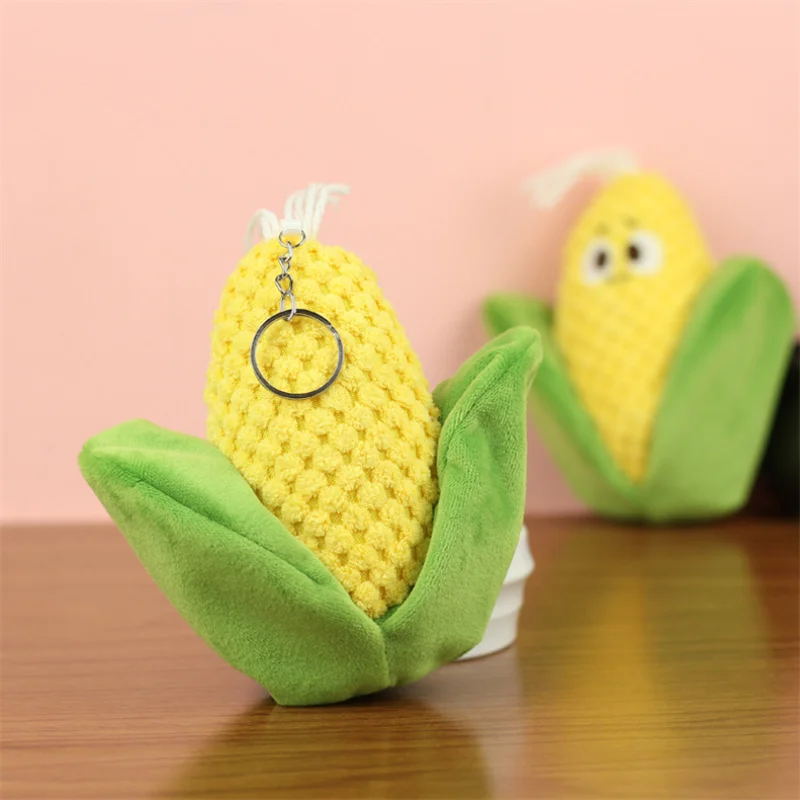 13cm adorável bonito cebolinha vegetal pendurado ornamento brinquedo de pelúcia chaveiro saco charme boneca