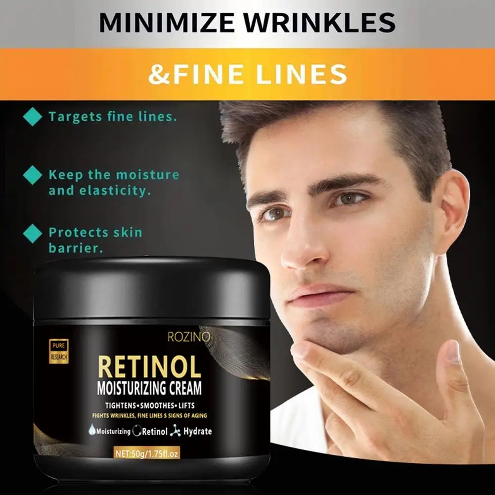 Herren Gesichts creme feuchtigkeit spendende Retinol Creme für Männer Falten Anti-Aging-Entfernungs creme Gesichts pflege Hautpflege Feuchtigkeit creme Lotion für Männer