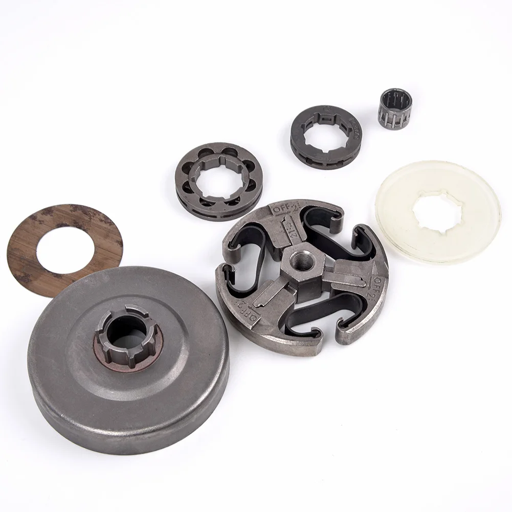 

Chainsaw Clutch Drum Kit Dust Protection Shield Garden Gasket Outdoor Part Repair Replacement Set Sprocket Rim