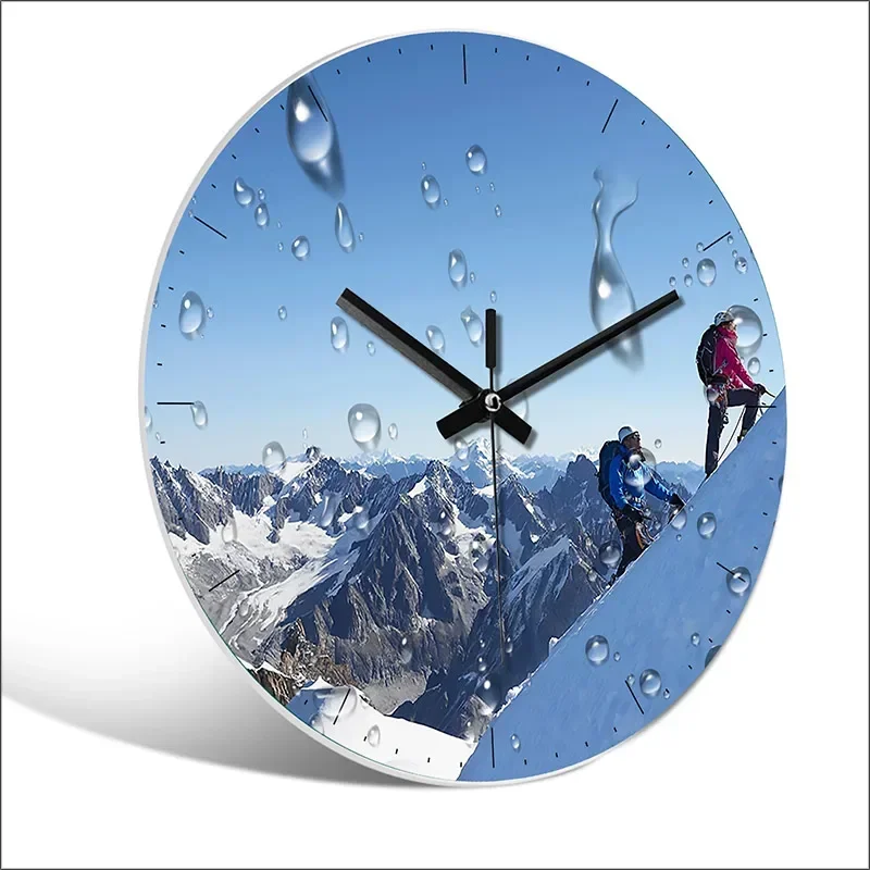 Personalized 24 Hour Wall Clock Quiet Quartz Home Clock Custom Photos Wedding Corporate LOGO Baby Art Photos Family Portraits
