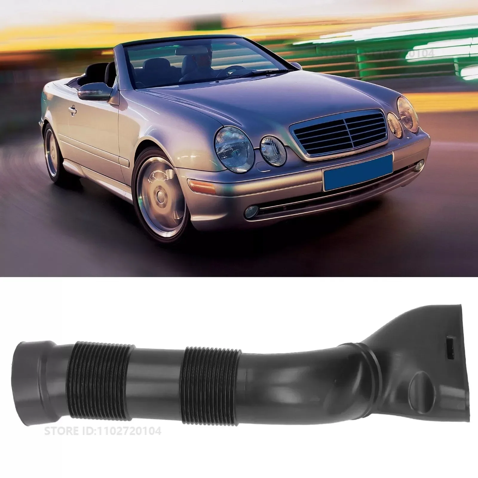 For 2003-2006 Mercedes-Benz CLK320, CLK500, CLK 55AMG, C55 AMG (W209) Air Intake Duct Hose Pipe 2095280207 2095280307