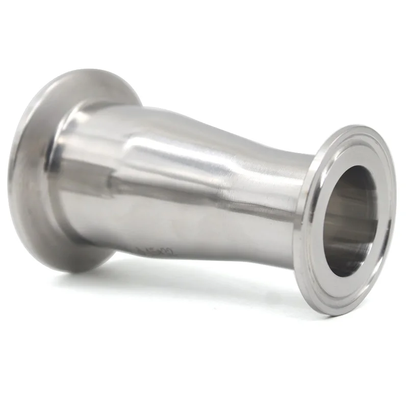 Edelstahl SS304/316L Sanitär-Reduzierstück mit Ferrule, 50,5-119mm Außendurchmesser, 19/38/51/102mm, 3/4-4 Zoll, Drei-Klemmen-Konzentrischer Reduzierer – Detail 2
