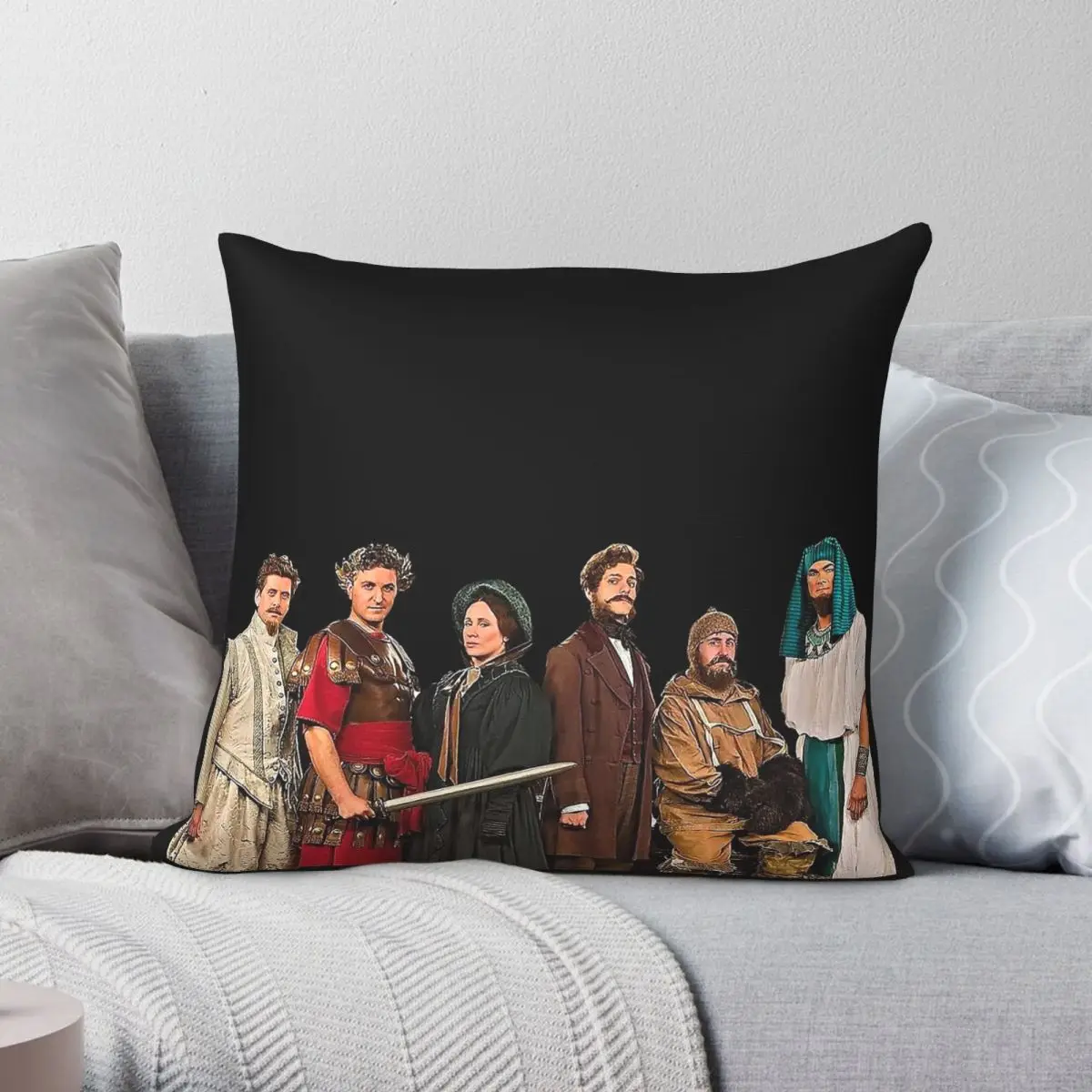 Horrible Histories Cast Square Pillowcase Polyester Linen Velvet Printed Decorative Throw Pillow Case Sofa Seater Cushion Case