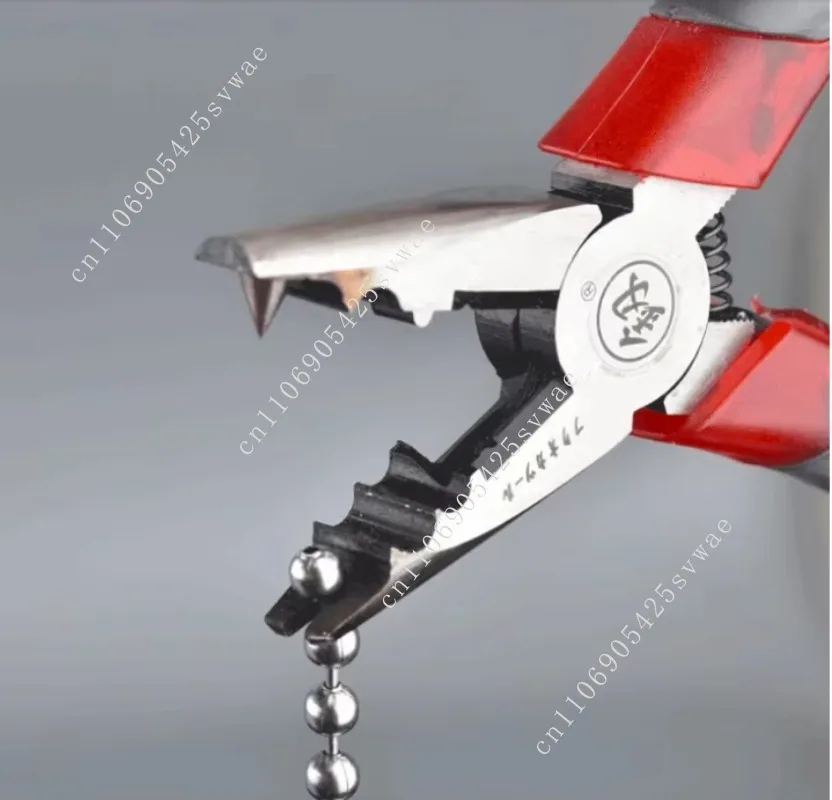 2020 مكونات الستائر الدوارة 4.5 ملم # 10 كماشة تجميع سلسلة خرز النيكل لا نهاية لها مع أداة القطع للانضمام ذو طيات #3