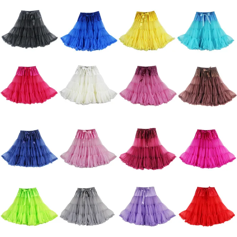 Custom 65cm Long Single Layers Soft Fluffy Tutu Skirt Adult Women Short Pettiskirt Party Dance Performance Teenager