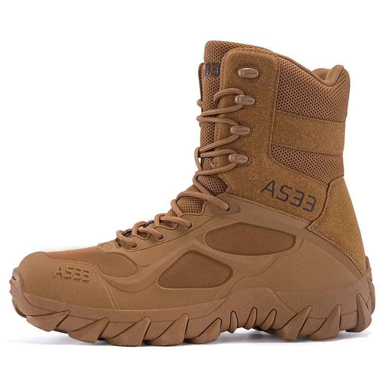 

Men's Desert Combat Boots High Top Hiking Boots for Men Breathable Outdoor Mountain Climbing Shoes Big Size39-47 Hunting Boots