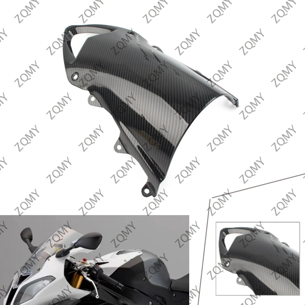 S1000RR 2010-2014 Motorbike Windshield For BMW S1000 RR 2010 2011 2012 2013 2014 Black Carbon Fiber ABS Wind Screen Shield