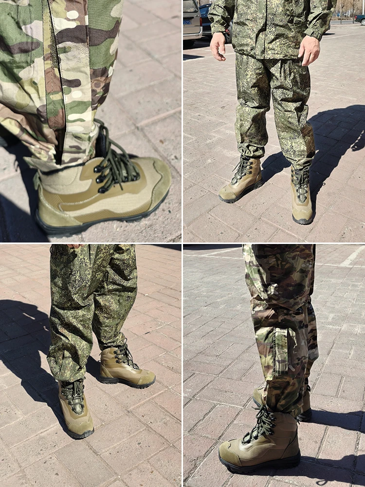 Bo47 ロシア軍特殊部隊タクティカルブーツ通気性撥水春夏シングル
