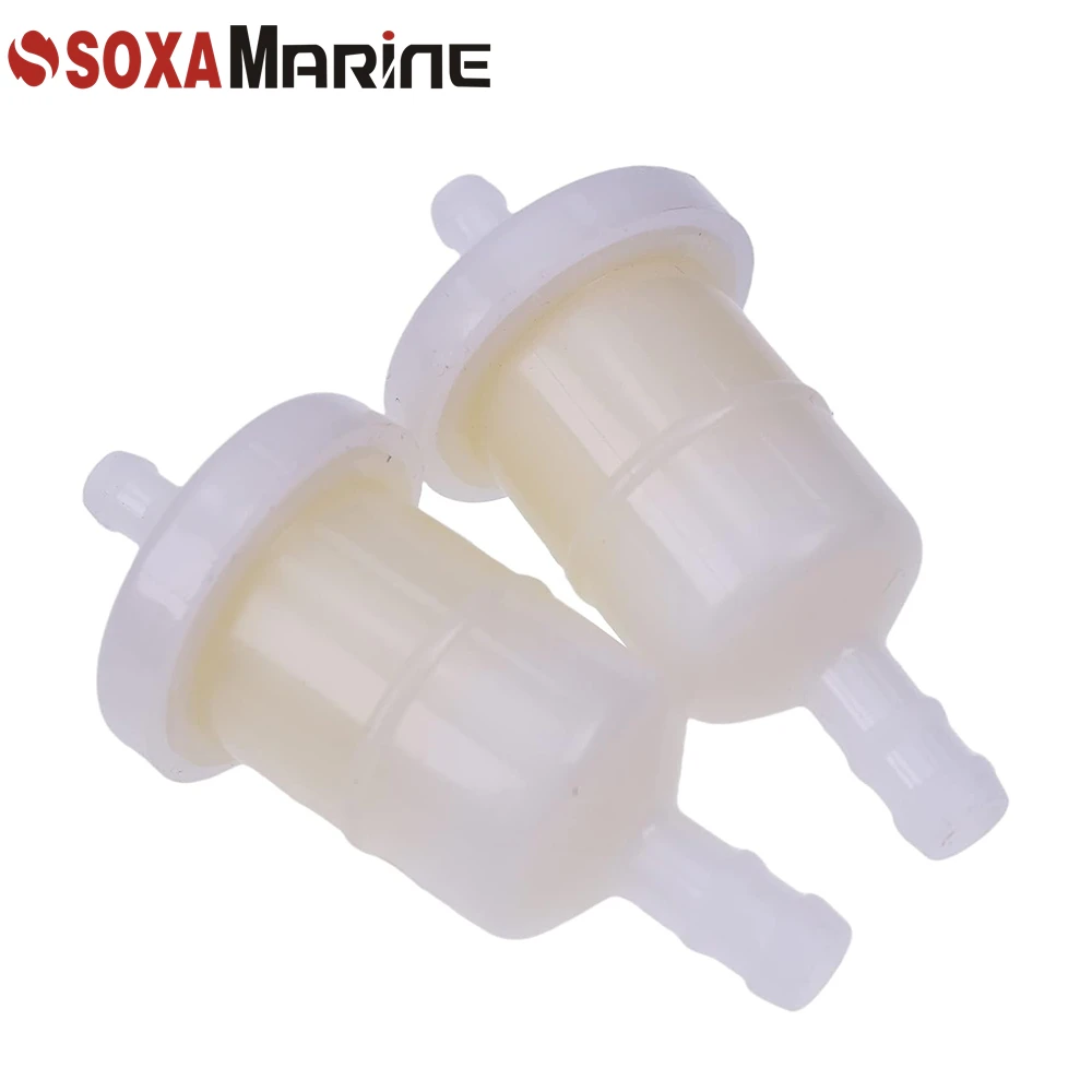 2 Pcs Inline Fuel Filter for Honda BF8 10 15 20 25 30 40 50 60 75 90 HP Outboard 16910-ZV4-005 16910-ZV4-015 18-8226