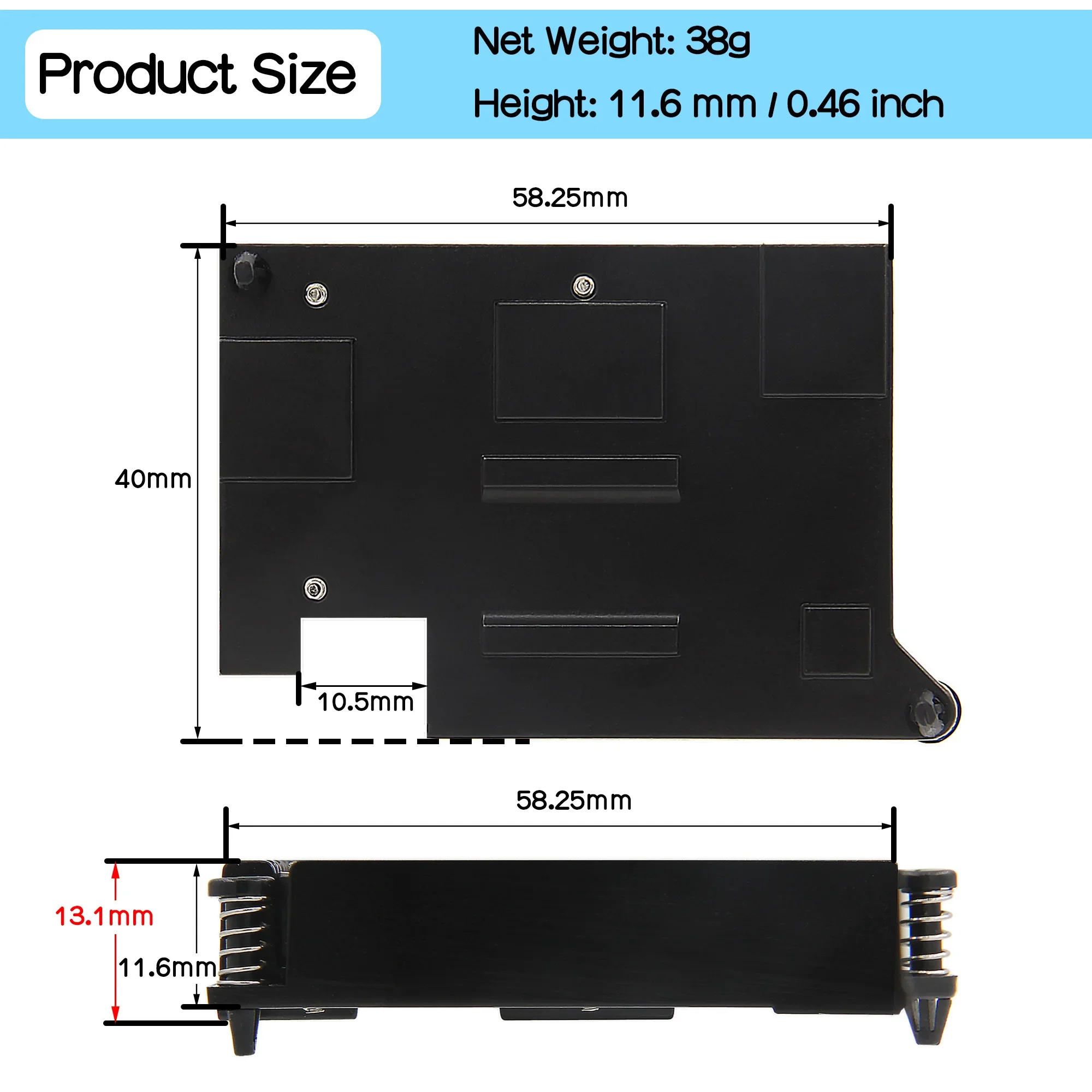 Geekworm X1004 Dual 2280 NVMe SSD shield with Cooler for Raspberry