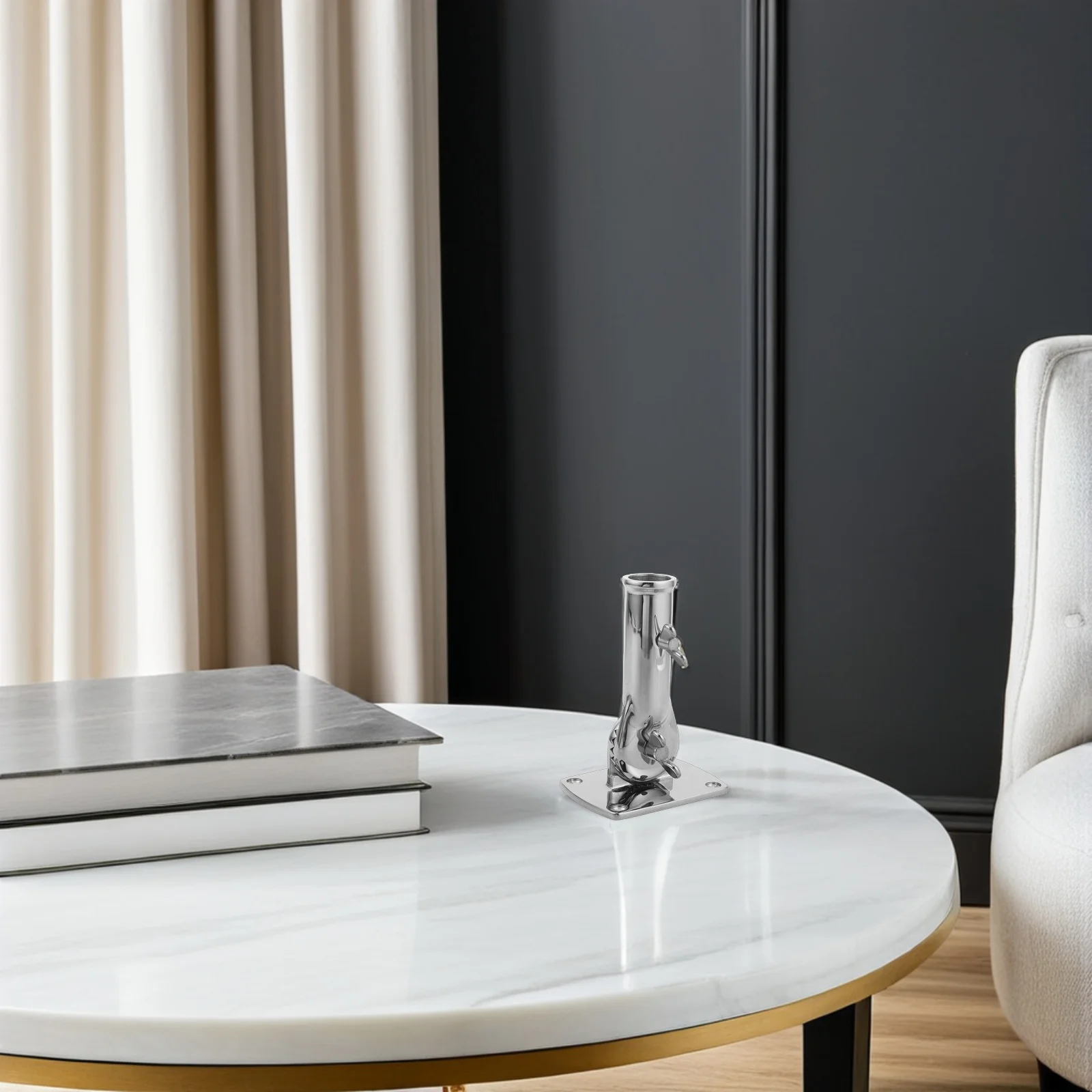 

Quick Install 1 Inch Heavy Duty Stainless Steel Flag Pole Bracket Adjustable Mount for Outside Flag Socket