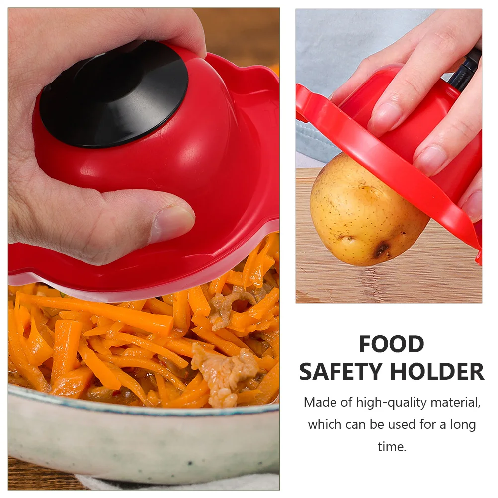 

2Pcs Vegetable Food Safety Holder Potato Chip Slicer Finger Protector Kitchen Gadget Fruit Cheese Meat
