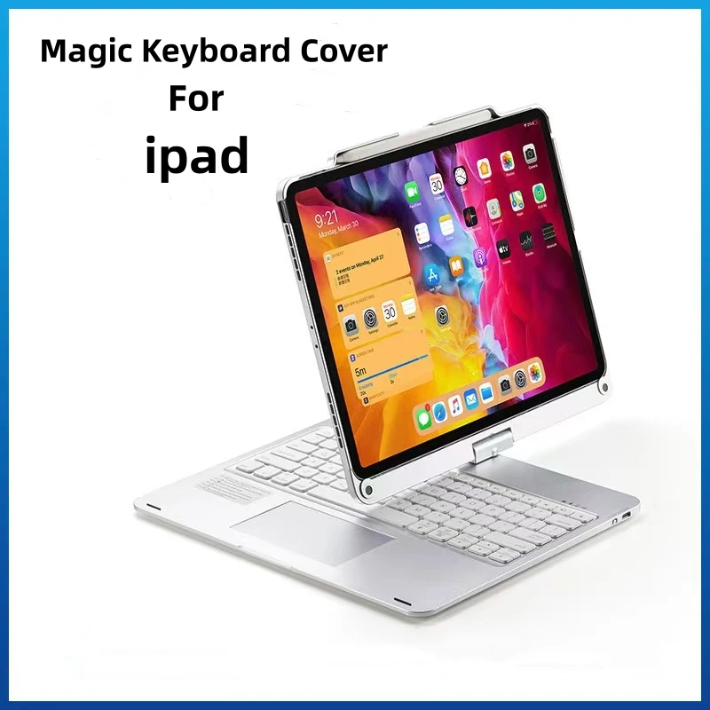 Magic Keyboard Cover For iPad 10.2 7/8/9th 10th Generation Air 11 13 2024 M2 Pro 11 12.9 Air 4 Air 5 10.9 Backlit Keyboard case