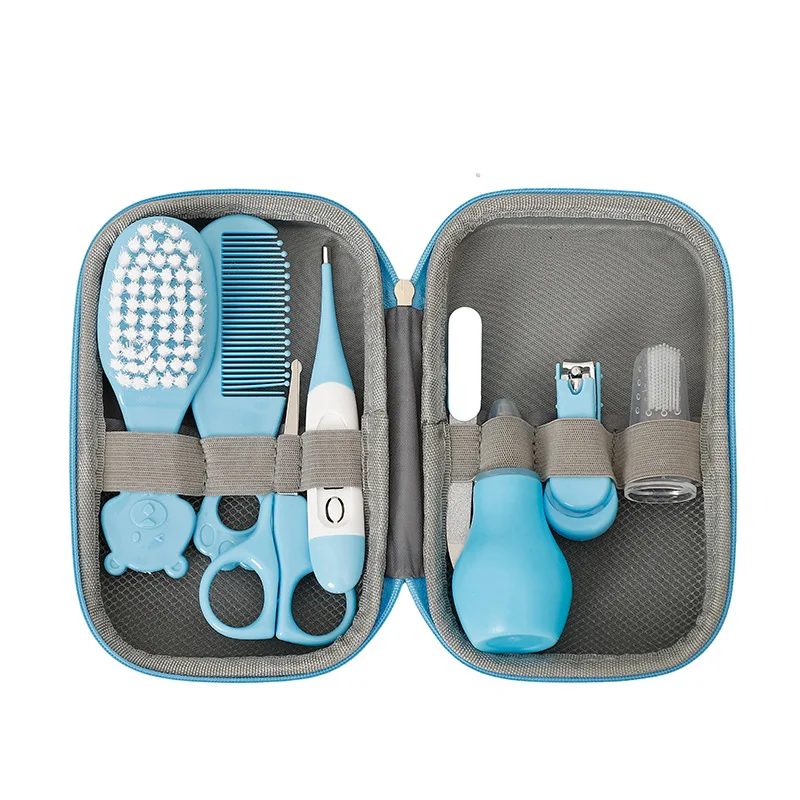 8PCS Child Care Cleaning Set Nail Clippers Comb Massage Soft Bristle Brush Set Kit