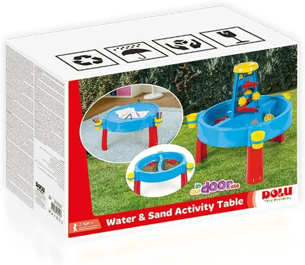 طاولة لعب بالرمال والماء للأنشطة الداخلية والخارجية مع غطاء ، طاولة حرفية متعددة الأغراض ، متجر ألعاب ، u2013 ، 3 في 1