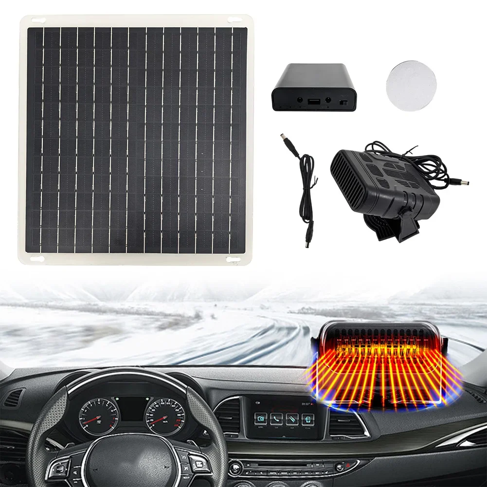 Battery Case Kit 10W Solar Car Heater Convenient Battery Case Heater Battery Powered Advanced Temperature Control