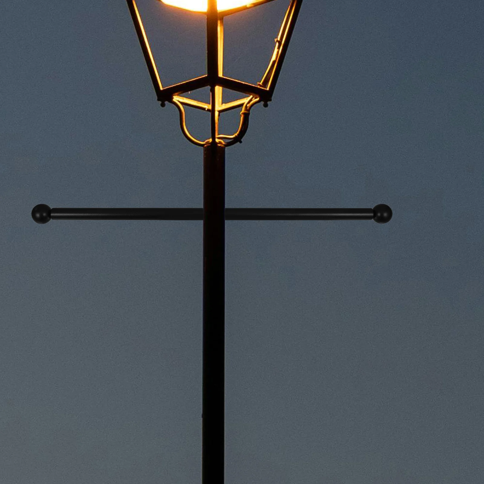 

Outdoor Light Pole Cross Arm Lamp Post Handle Aluminum Alloy Yard Pole Lamp Post Cross Rod