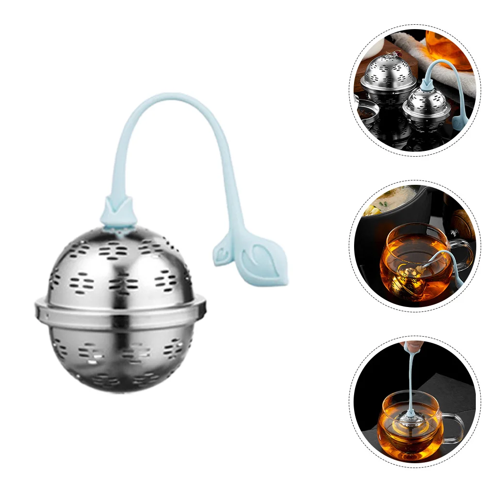 Infusor de bola de té de acero inoxidable, tamaño grande para hojas sueltas, té, especias, condimentos, filtrado de sopa, marinar, olla caliente, cocina, 1 ud.