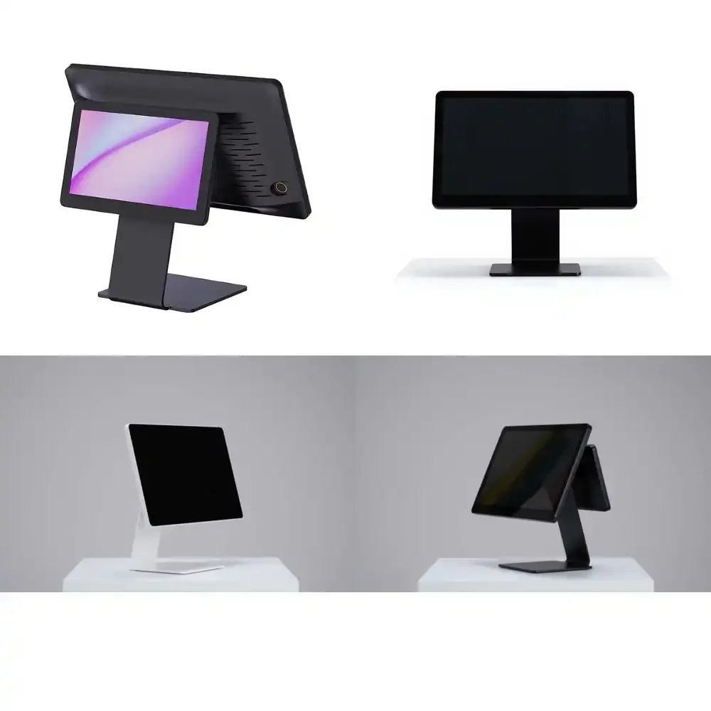 15.6 Inch Black POS System with Core i5 Processor Windows Touch Screen Full HD Electronic Cash Register