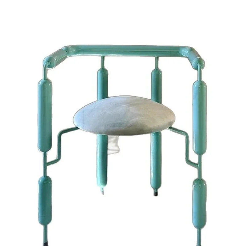 

Medieval style balloon dog poodle creative dining chair armrest leisure single chair