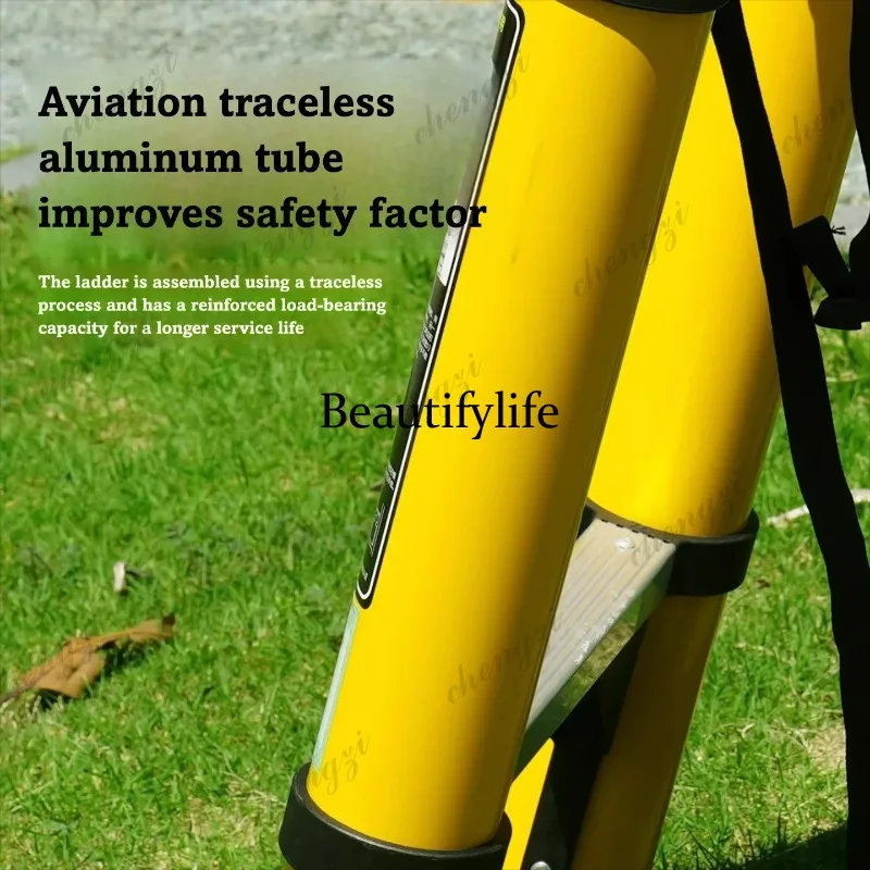 81 Aluminum Alloy Telescopic Ladder Electrician Grade Heavy Duty Design For Outdoor Engineering Applications view 4