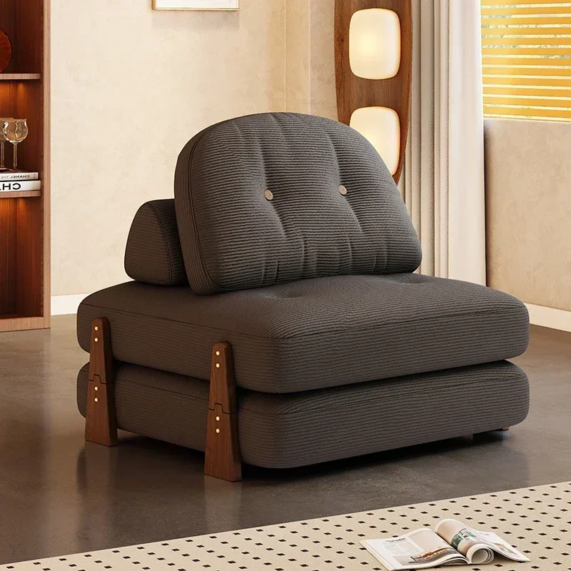 Minimalist Household Goods Sofa Bed Folding Dual-purpose Lazy Sofa Tatami Seat Balcony Sitting And Sleeping Leisure Chair Solid