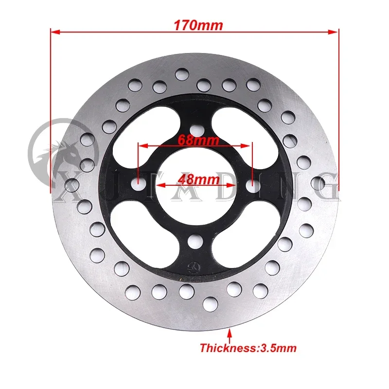 

170MM Universal Rear Brake Disc Plate Rotor Fit For 50cc 70cc 90cc 110cc 125cc 150cc ATV Buggy Go Kart Quad Bike Accessories