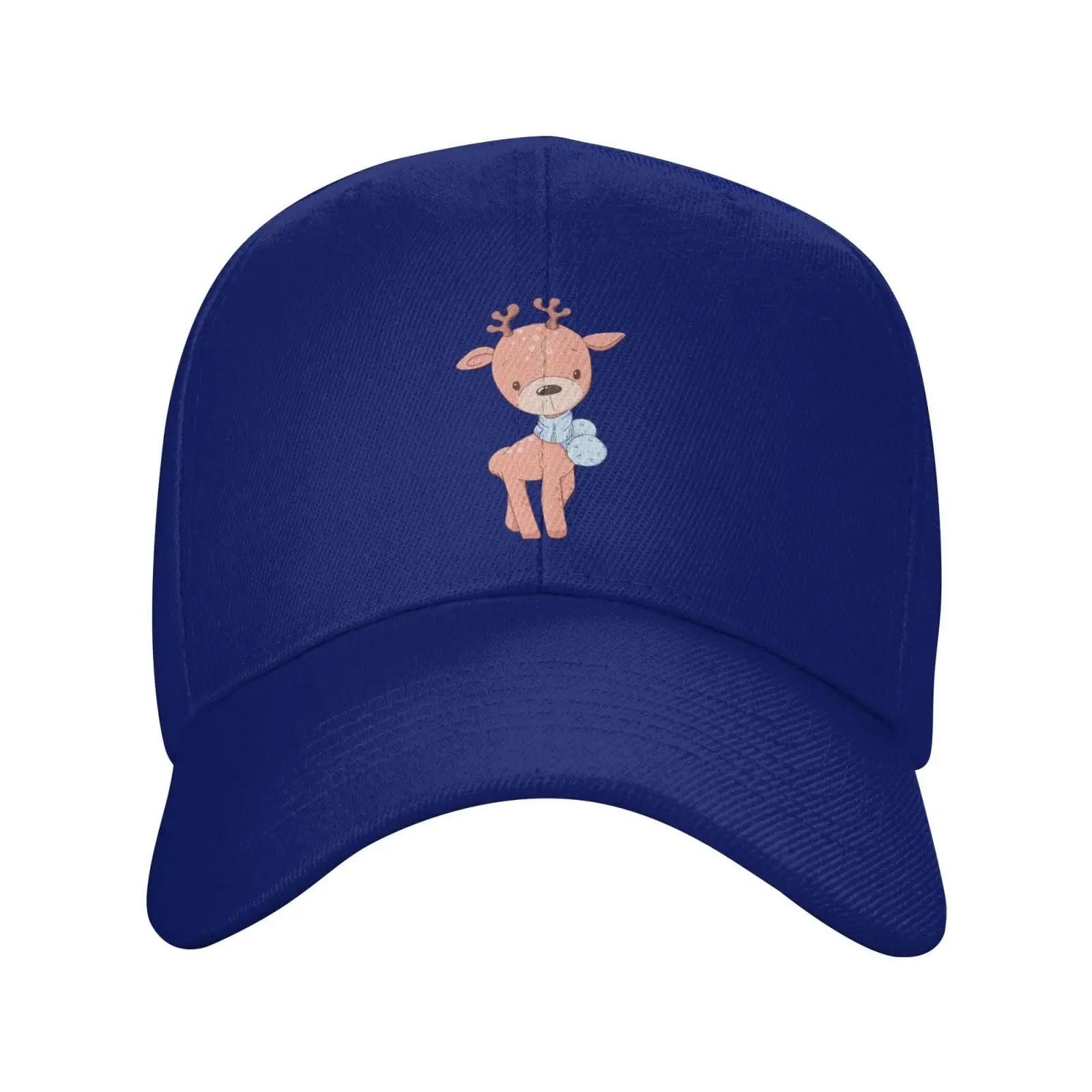 Casquette de baseball de camionneur de cerf mignon pour hommes et femmes, chapeaux de golf réglables, chapeau de papa bleu