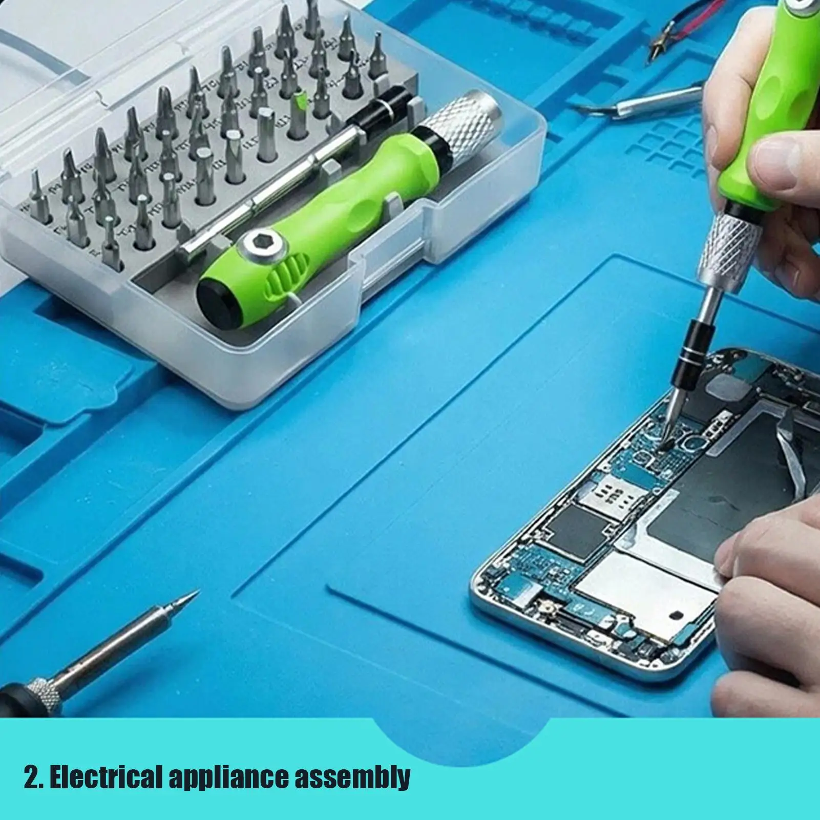 32-in-1 Manueller Präzisions-Schraubendreher-Werkzeugsatz Multifunktionales Reparaturset für Telefon-, Computer- und Elektronik-Reparaturen – Detail 12