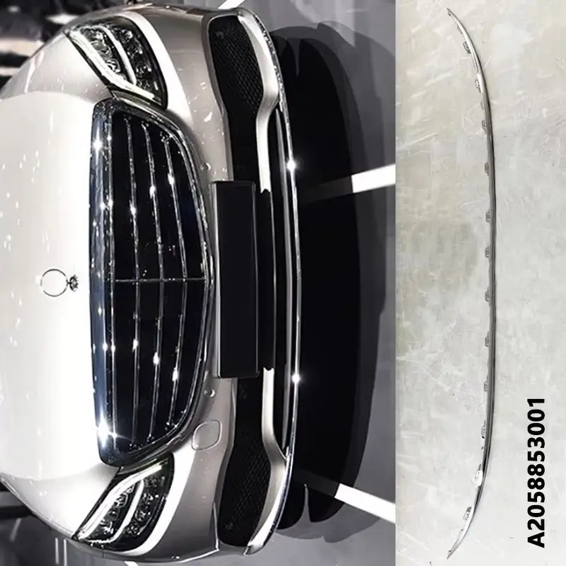 

A2058853001 2058853001 For Mercedes-Benz C Class W205 2019-2021 Year Front Bumper Chrome Trim Chromium Styling Spoiler Diffuser