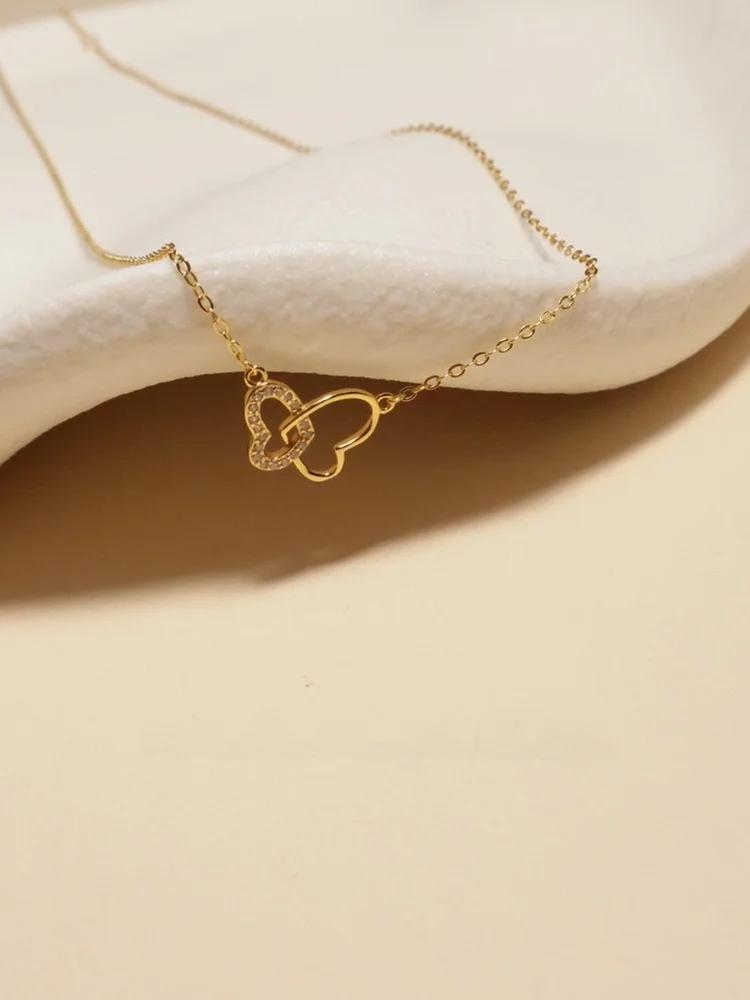 double-heart-pendant-necklace-925-silver-plated-18k-gold-simple-elegant-design-fashionable-jewelry-accessory