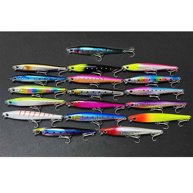 30 Pcs 105mm 31g Long Casting Saltwater Sinking Minnow Fishing Lures Set Monster Shot Artificial Bait Sea Trolling Swimbait