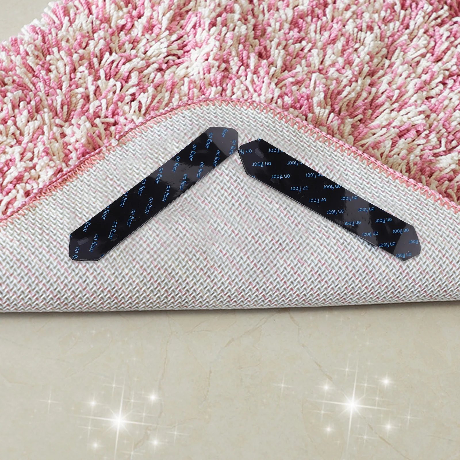 8Pcs Anti Slip Traceless Double Sided Fixing Stickers Non-Skid Carpet Pads Prevent Curling Sliding Rug Fixing