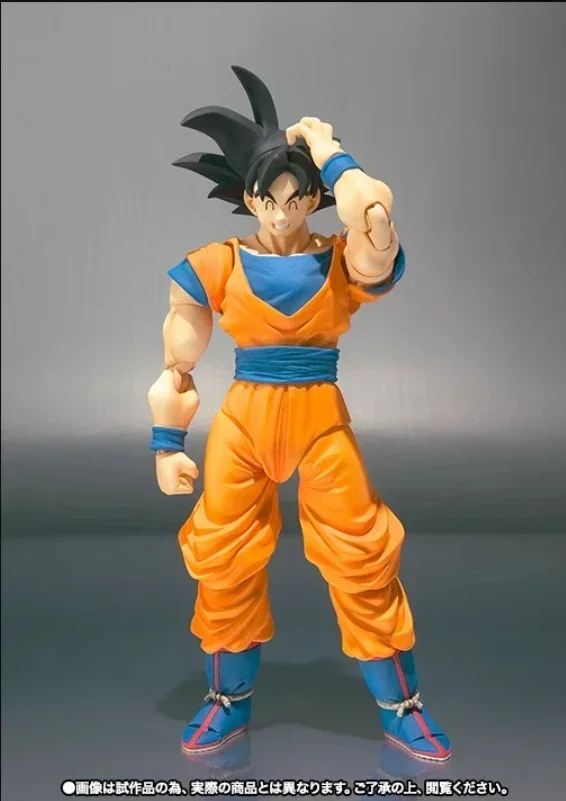 100% Original Bandai Sh Figuarts Shf Son Goku 1.0 Action Figures Anime Model Toys Figura Pvc Gifts Black Hair view 3