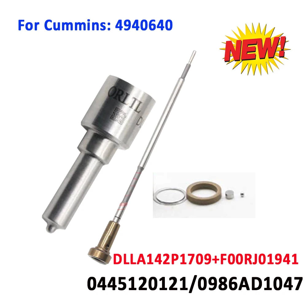 

For Cummins 4940640 Common Rail Repair Kits DLLA142P1709 (0433172047) Control Valve F00RJ01941 For Yutong 0445120121