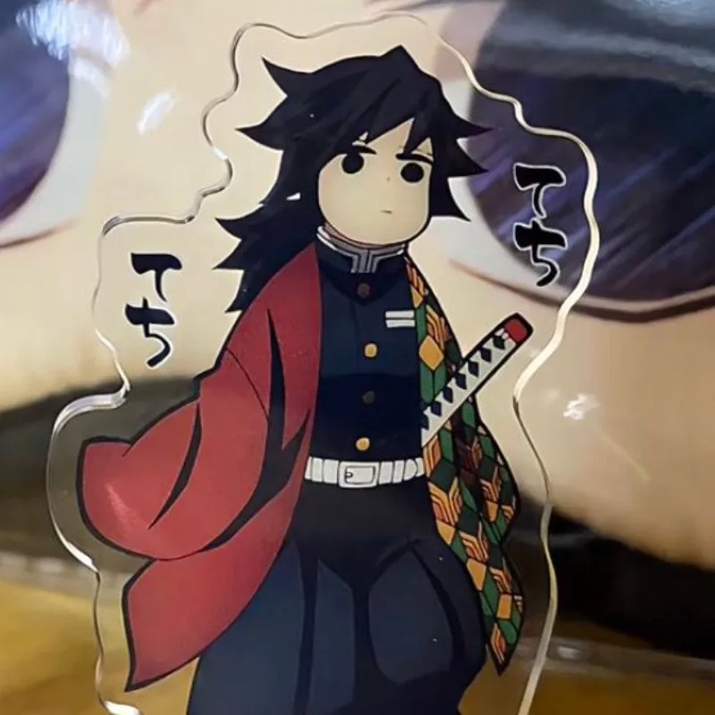 حامل أكريليك أنيمي Demon Slayer يتميز بلوحة زنبركية ملصق مغناطيسي Tomioka Giyuu وTanjirou لهواة الجمع والمعجبين #6