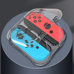 Funda protectora para switch joy_con, mango izquierdo y derecho, se puede equipar con una funda de cristal transparente para PC, adecuada para ordenador