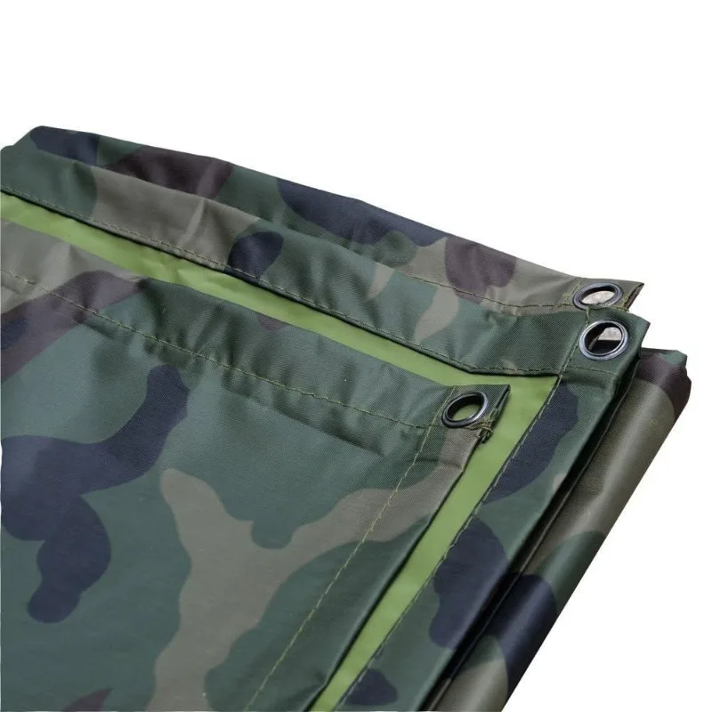 Protective Camouflage Cloak Rain Poncho One Size for Adults Portable Multi Functional for Hiking Cycling Outdoor Use