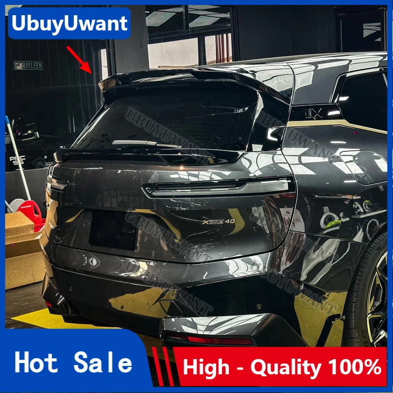 Für BMW iX iXDrive40 XDrive50 M60 2021-2024 Carbon/Schwarz Auto Heckdiffusor Lippen-Spoiler Stoßstangenschutz Karosserie-Kits