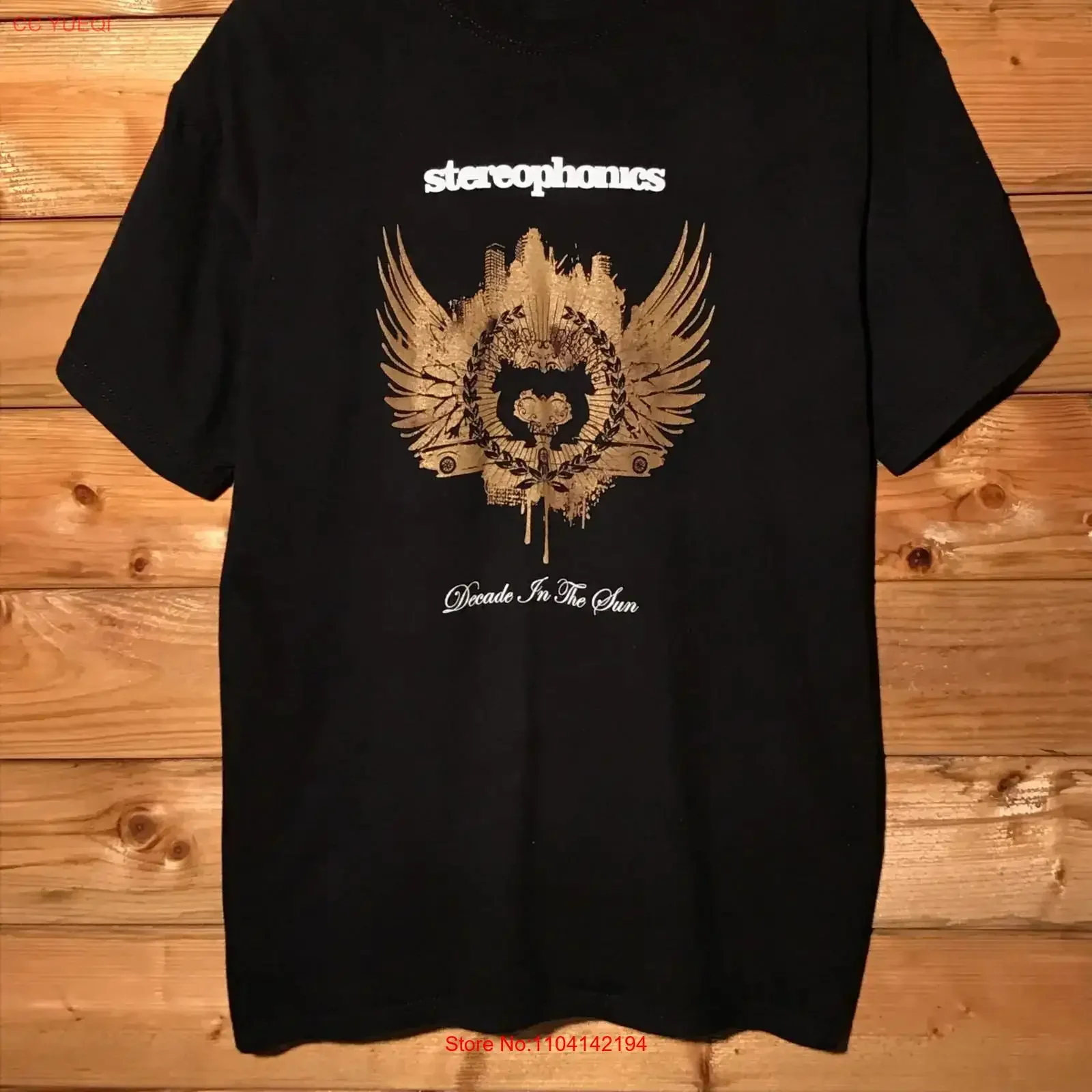 2008 Stereophonics Decade In The Sun Black All Size Fan T Shirt AQ122 vintage Washed Comfortable Unisex streetwear