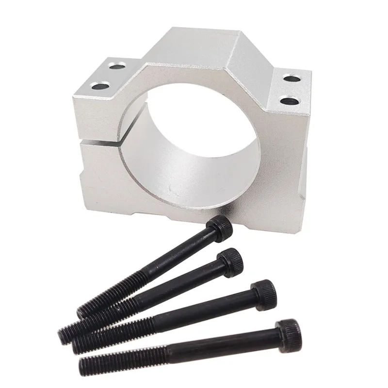 60mm Metal Alloy Electric Spindle Base Dc Motor fixing Bracket Optical Axis fixed Seat 65mm