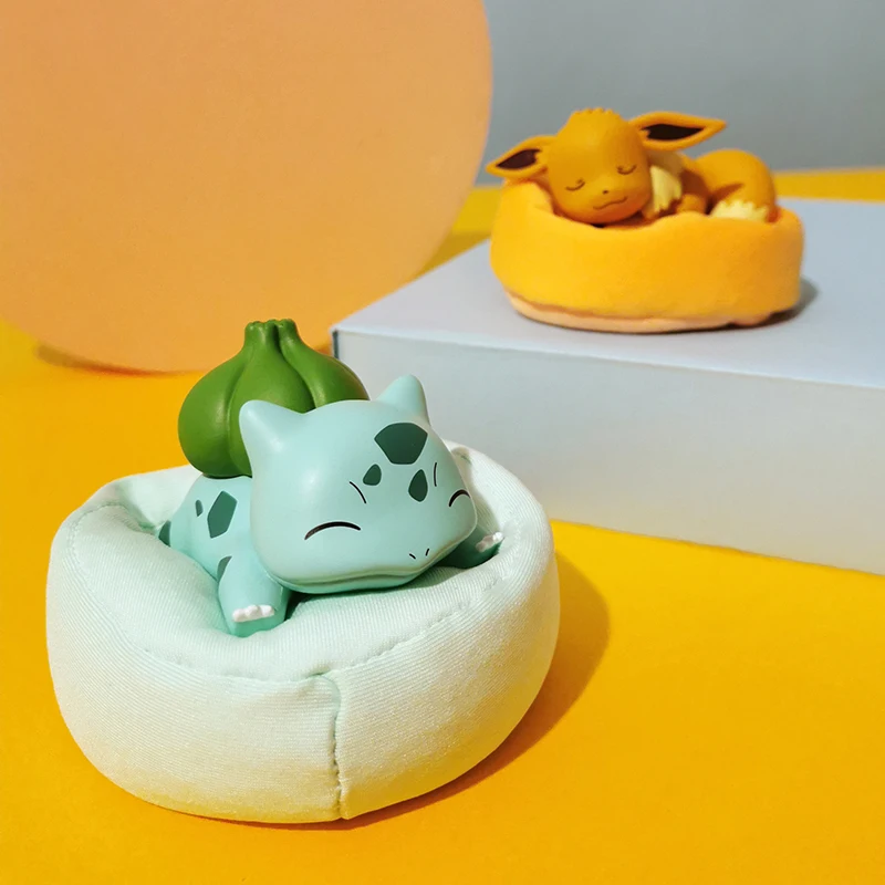 شخصيات الحركة اللطيفة من سلسلة البوكيمون المرصعة بالنجوم - بيكاتشو إيفي بولباسور سنورلاكس - لعبة زينة على شكل وحش أنيمي