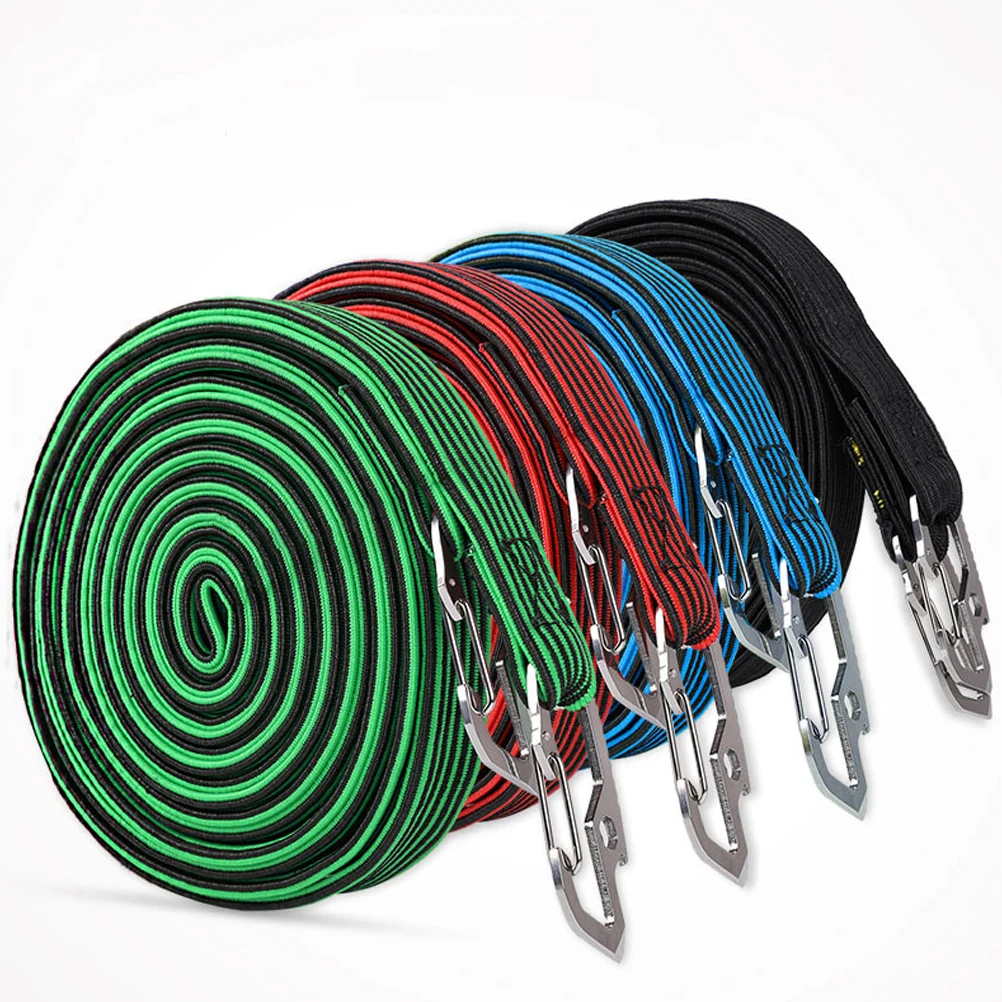 

Elastic Strap Binding Rope Durable Wearproof Blue Bike Luggage Hook Motorcycle Cord Elastic Rope For Bicycle Trunk