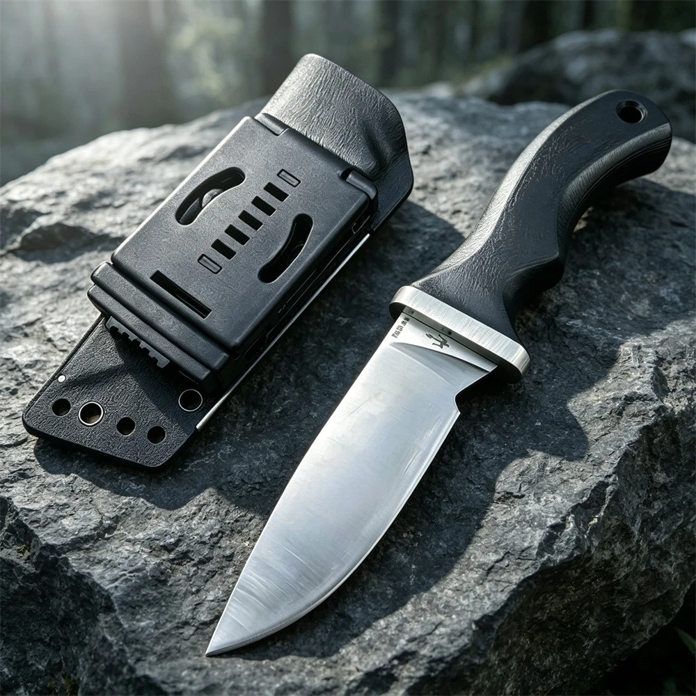 Streamlined Fixed Blade Knife – 8Cr13MoV Cutting Surface, Secure G10 Grip – Great for Daily Carry, Trail Walks and Campsite Prep