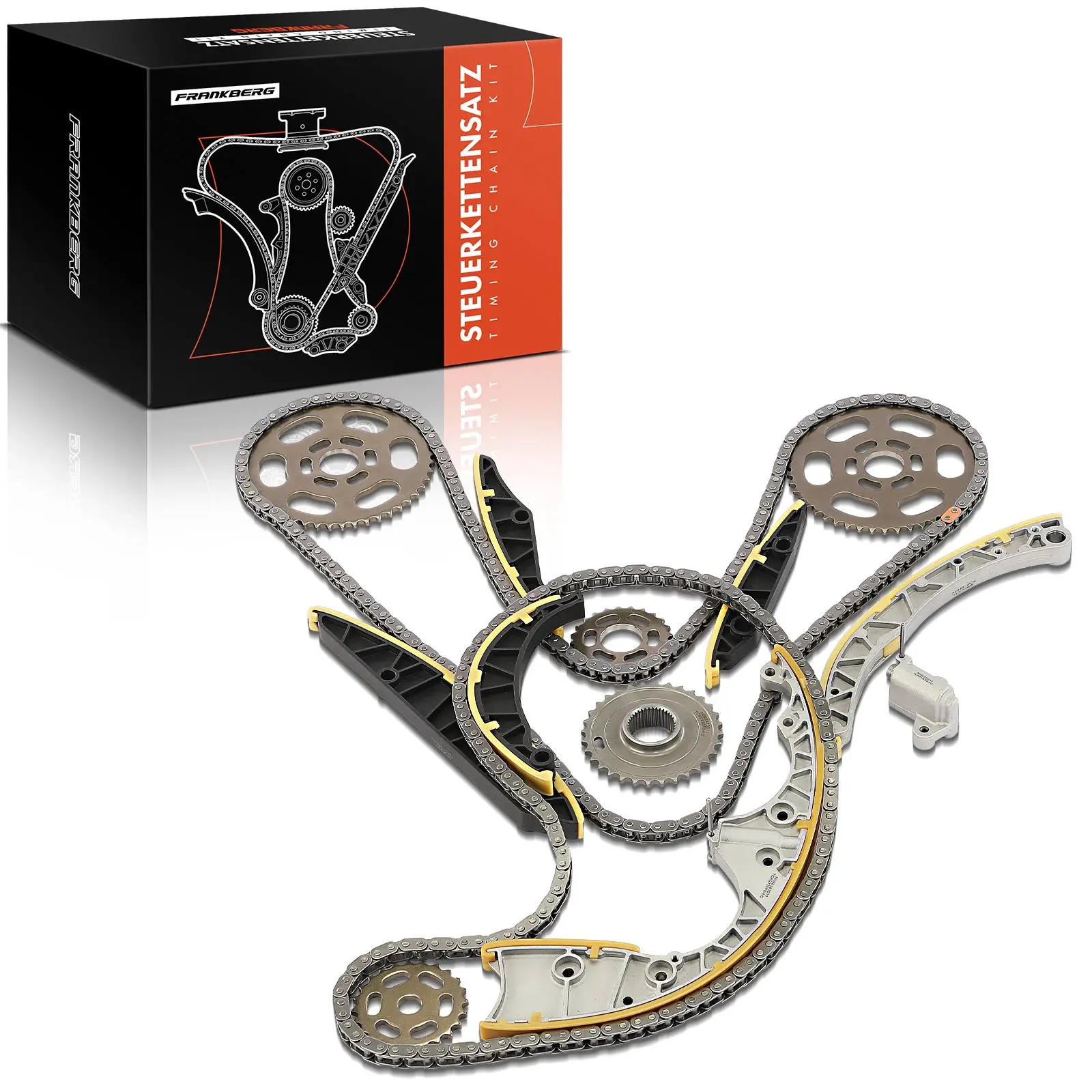 Frankberg 1x distributiekettingset distributieketting voor Audi A4 Avant 8K A5 8T 8F A6 4G 3.0L 2011-2018 059109510F 05910252A 059109514C