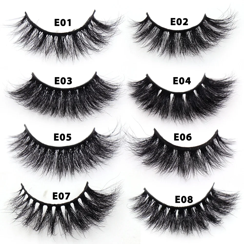 Maquiagem 50Pairs 3D Mink pestañas postizas Soft Mink Lashes  Fluffy Wispy Eyelashes 12mm-15mm False Eyelashes makeup	 beauty