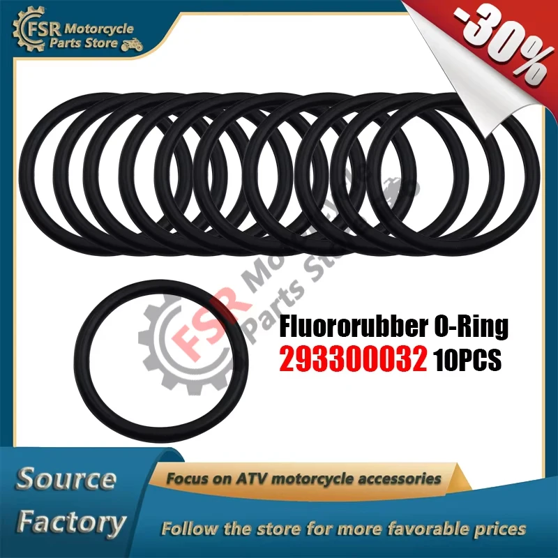 

10 шт. уплотнительное кольцо FKM подходит для SEA-DOO GTS 580 CHALLENGER 718 SP GSI GTI 720 SPORTSTER 3D XP 951 Jet Ski, уплотнение из фтористой резины 293300032