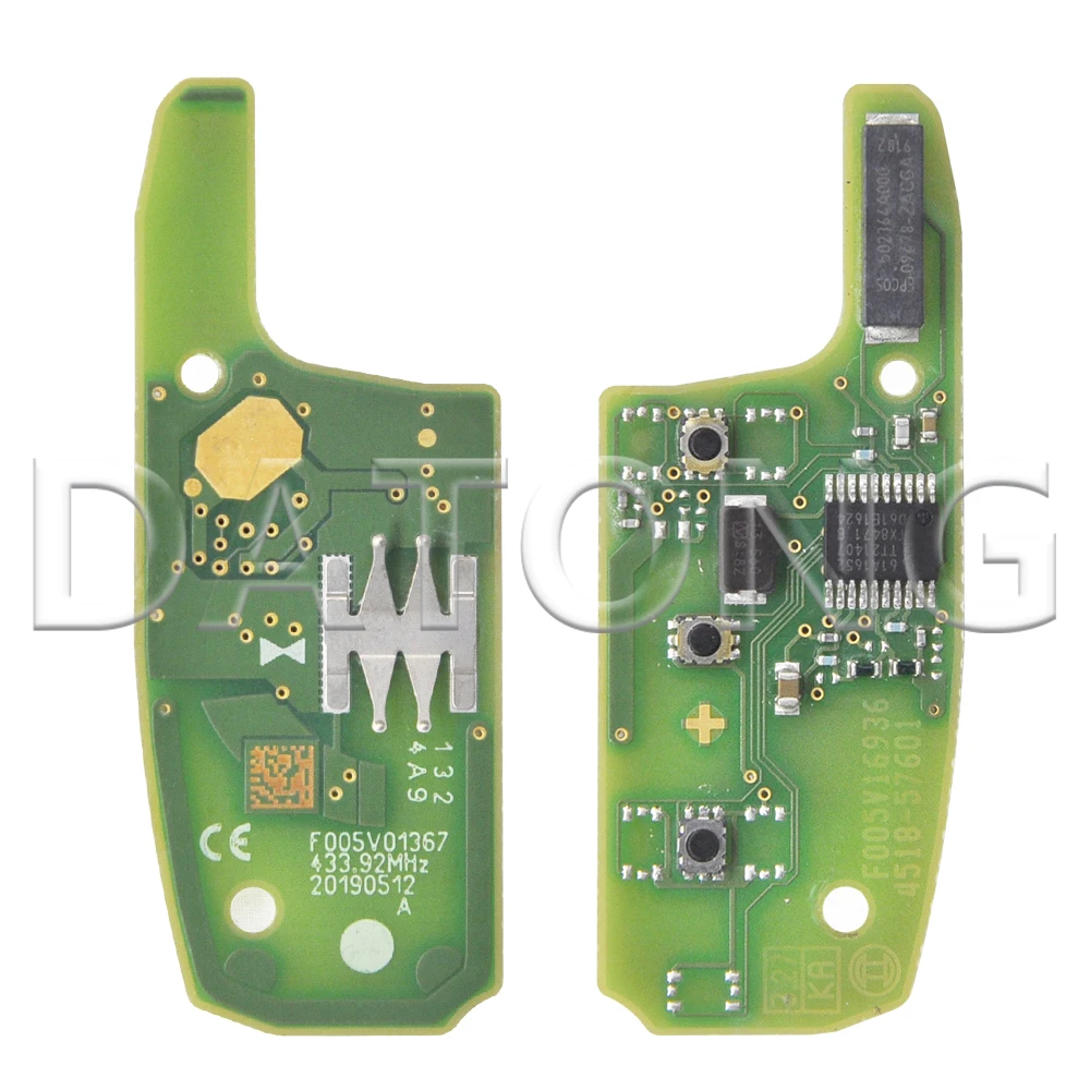 Llave remota de coche Datong World para Chevrolet Cruz Onix Tracker Colorado RS XL7 XL8 Trailblazer ID46Chip 433MHz Control PCB Original